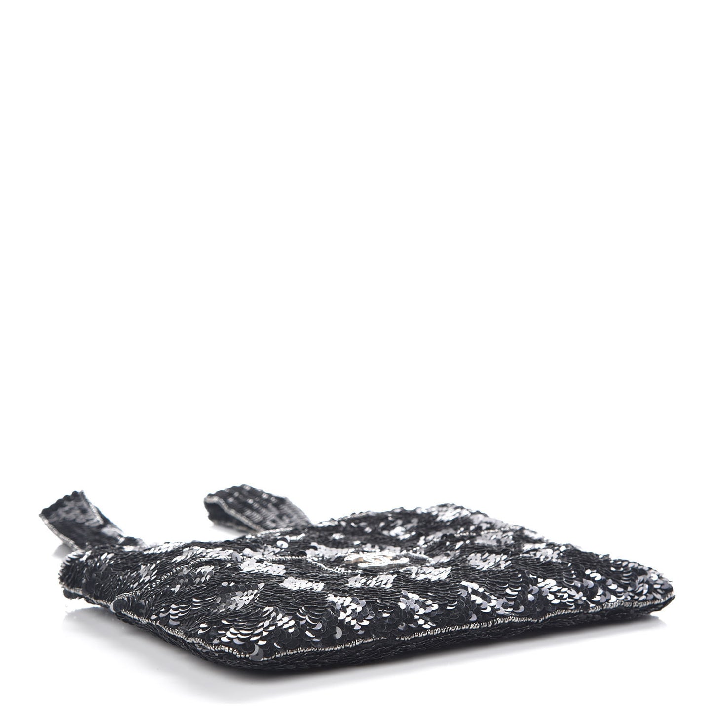 Sequin CC Evening Bag Black