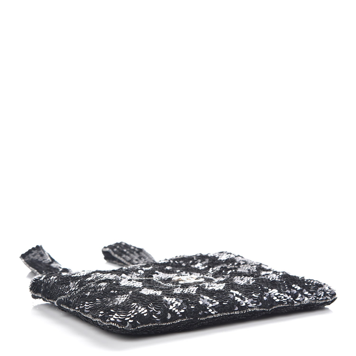 Chanel Sequin CC Evening Bag Black 4 of 12