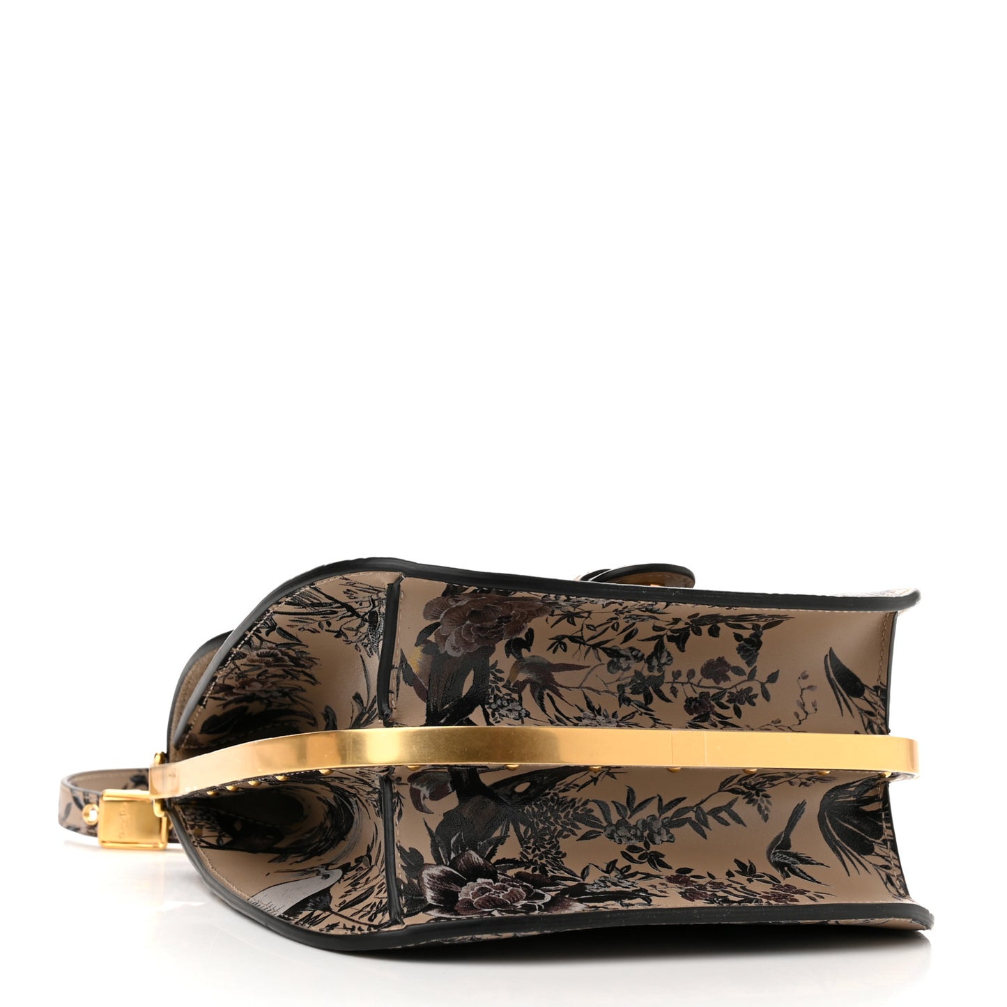 Jardin d’Hiver Calfskin Medium Bobby Frame Flap Beige Multicolor