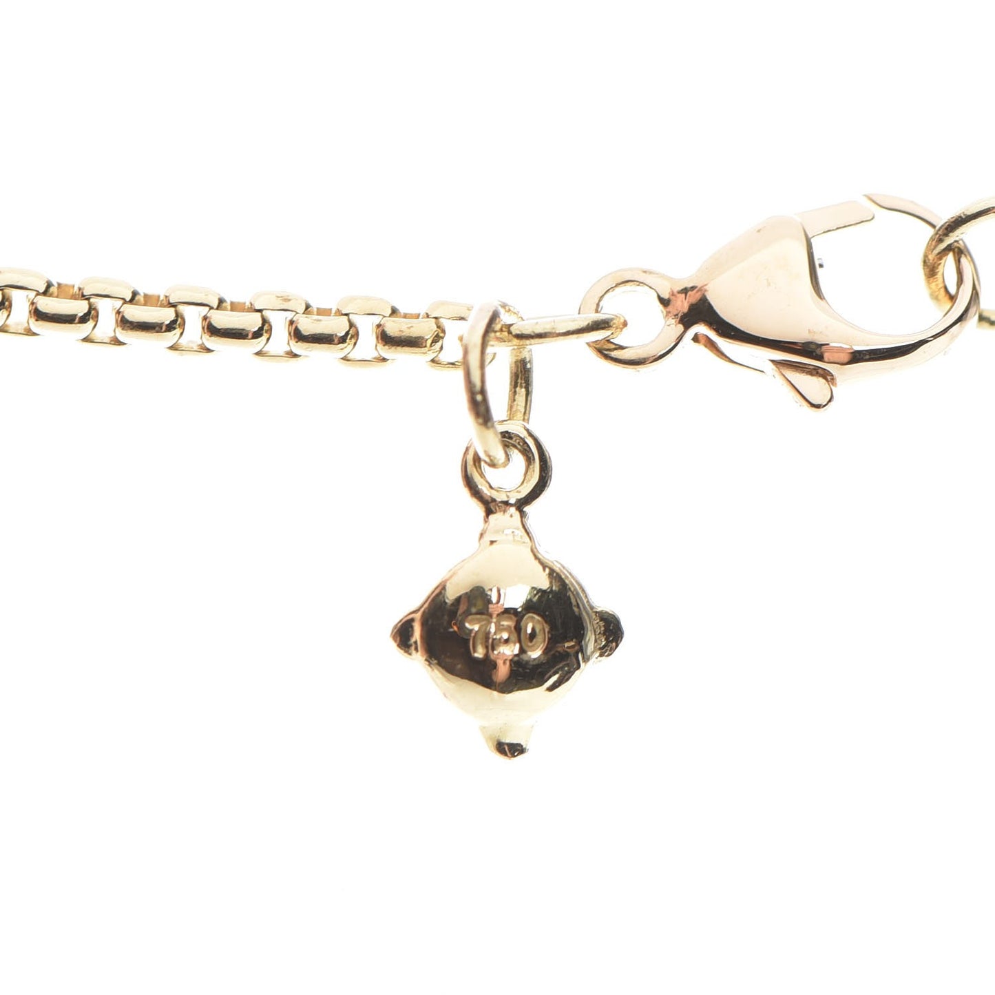 18K Yellow Gold Diamond Crossover Bar Pendant Necklace