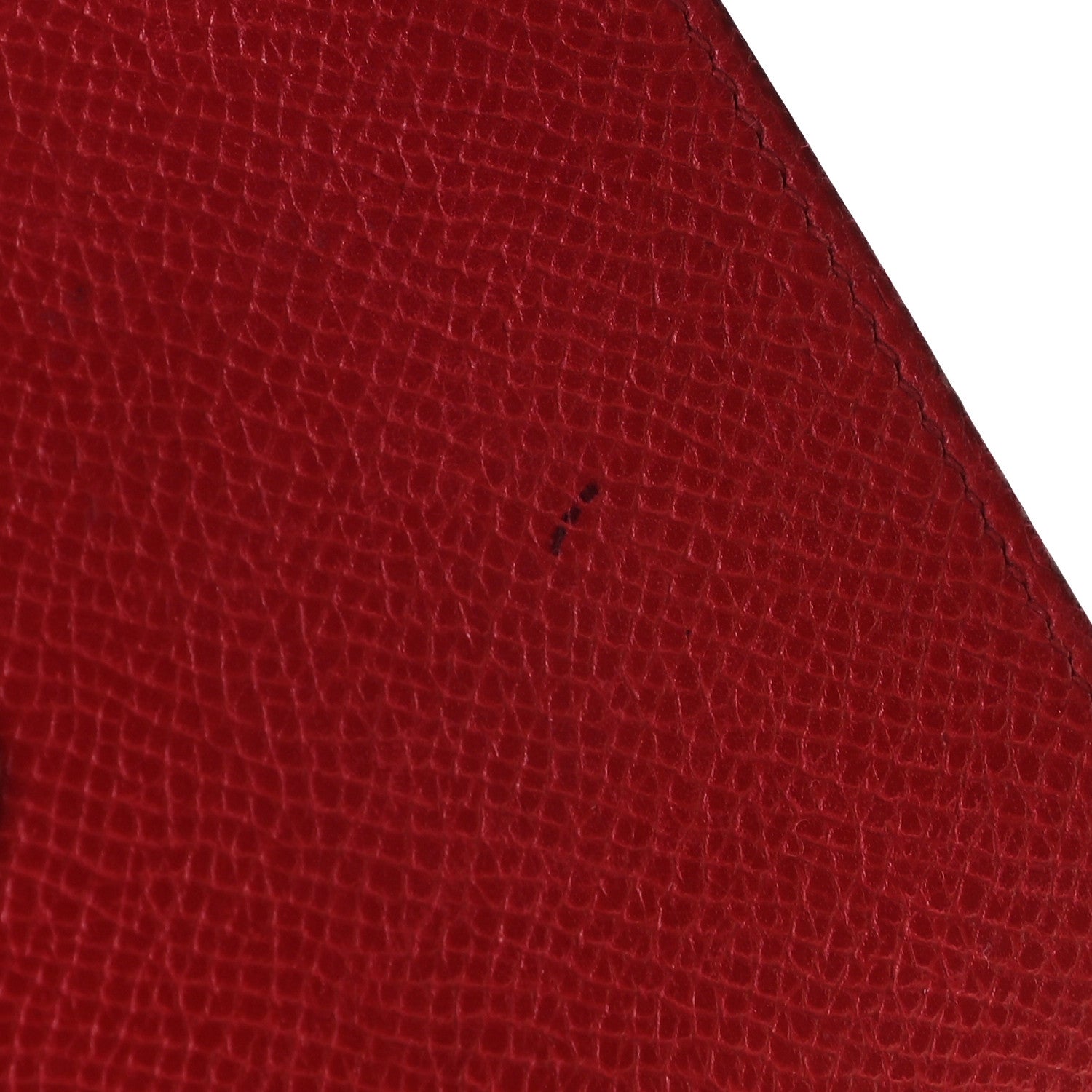 Hermes Courchevel Tri-Fold Compact Wallet Rouge Vif 8 of 9