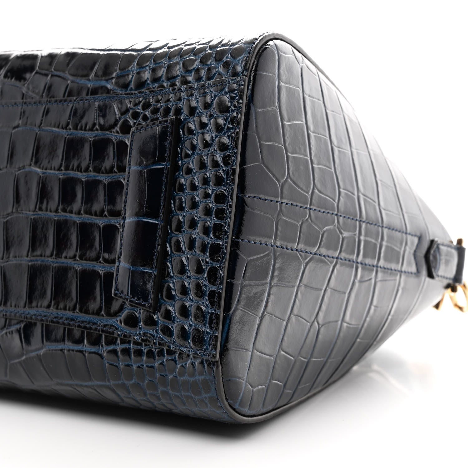 Givenchy Calfskin Crocodile Embossed Small Antigona Navy 10 of 10