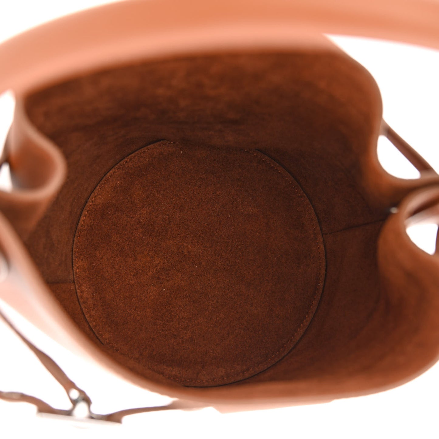 Supple Grained Calfskin Nano Big Bag Bucket Tan