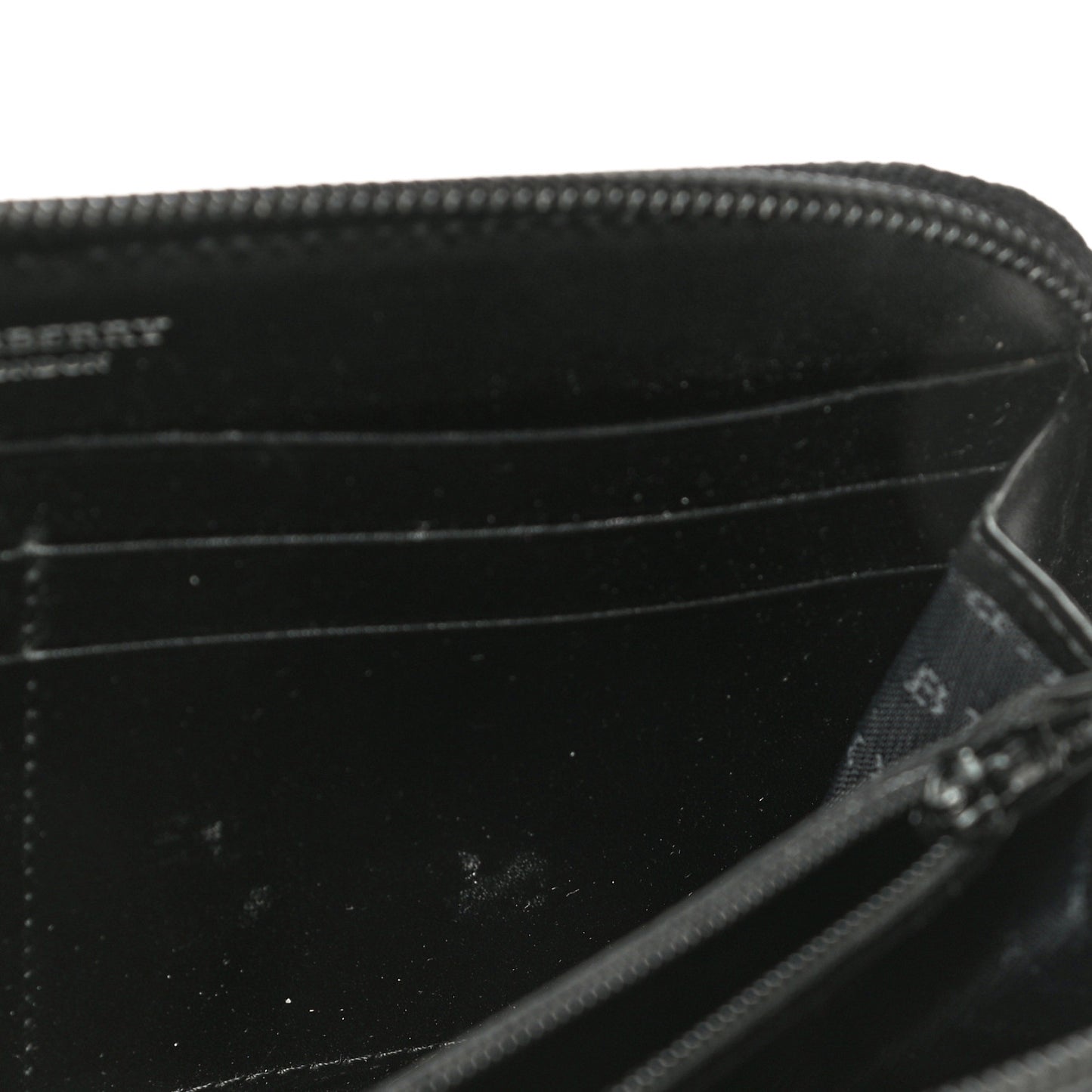 House Check Large Ziggy Zip Around Wallet Black