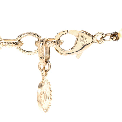 Chanel Pearl CC 100th Anniversary Necklace Light Gold 5 of 6