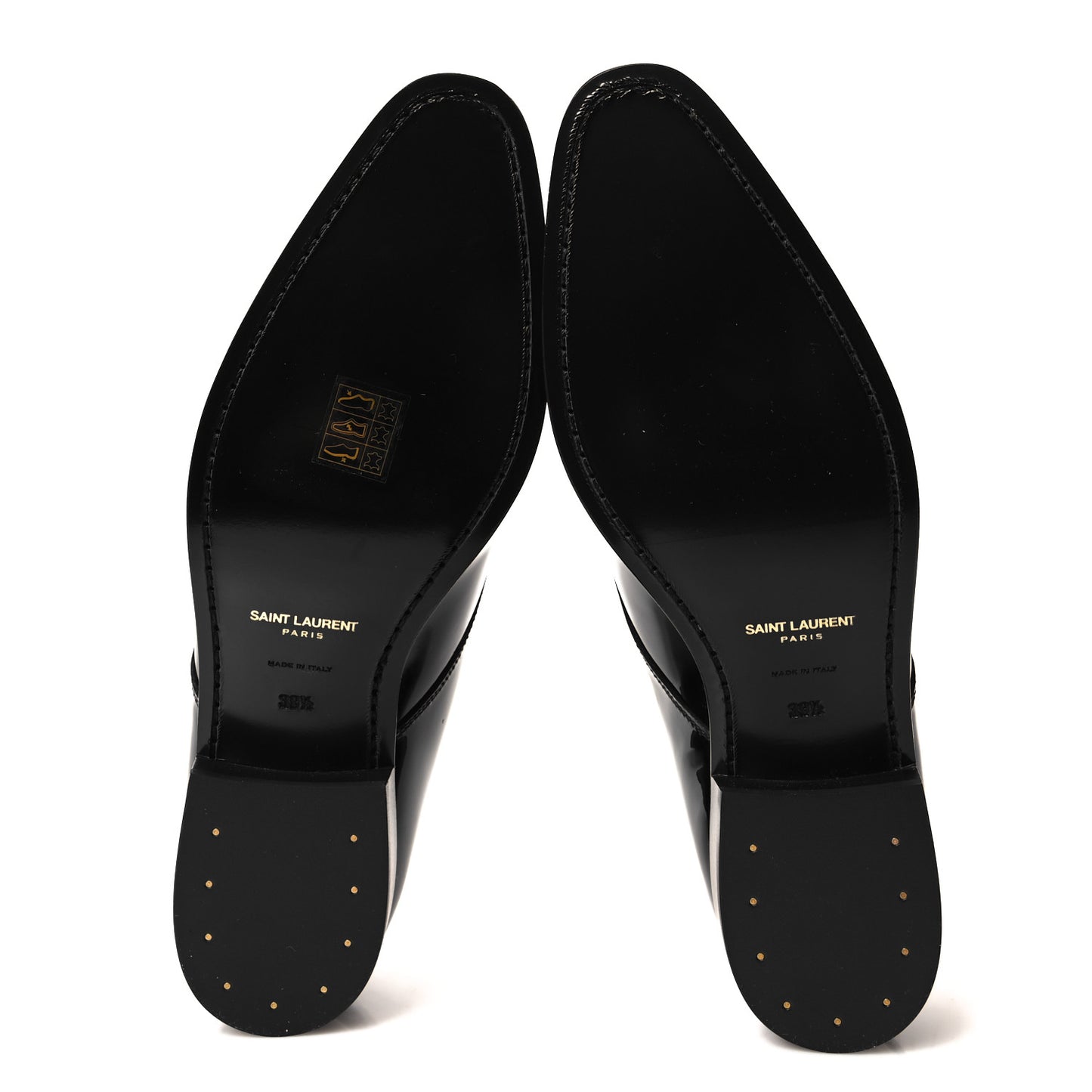 Patent Baltimora Lace Up Derby Shoes 39.5 Black