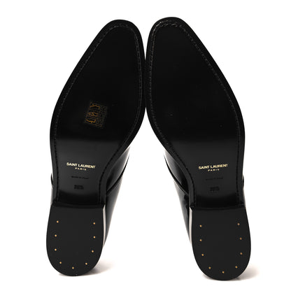 Saint Laurent Patent Baltimora Lace Up Derby Shoes 39.5 Black 5 of 9