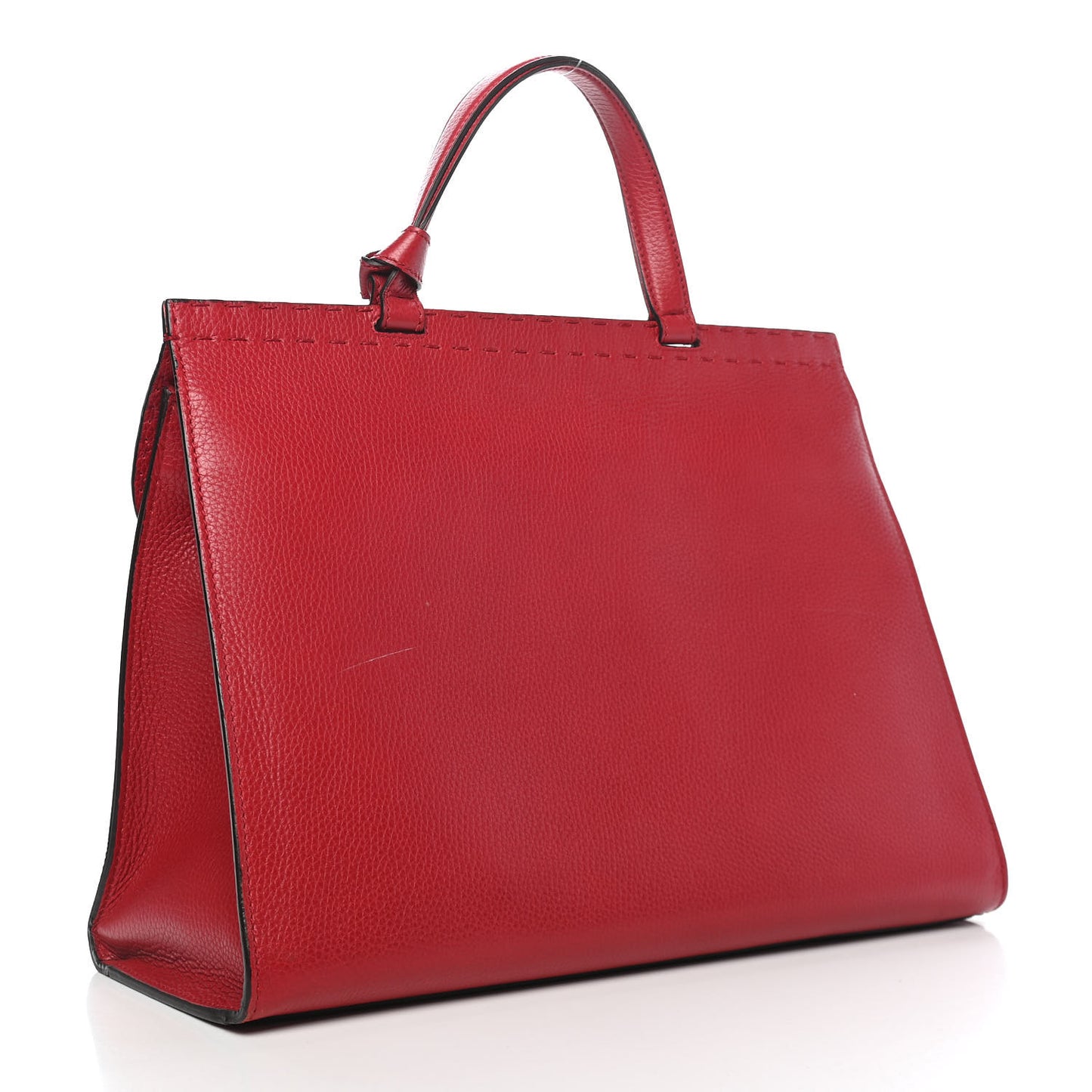 Calfskin Feline Medium GG Marmont Top Handle Bag Vulcanic Red