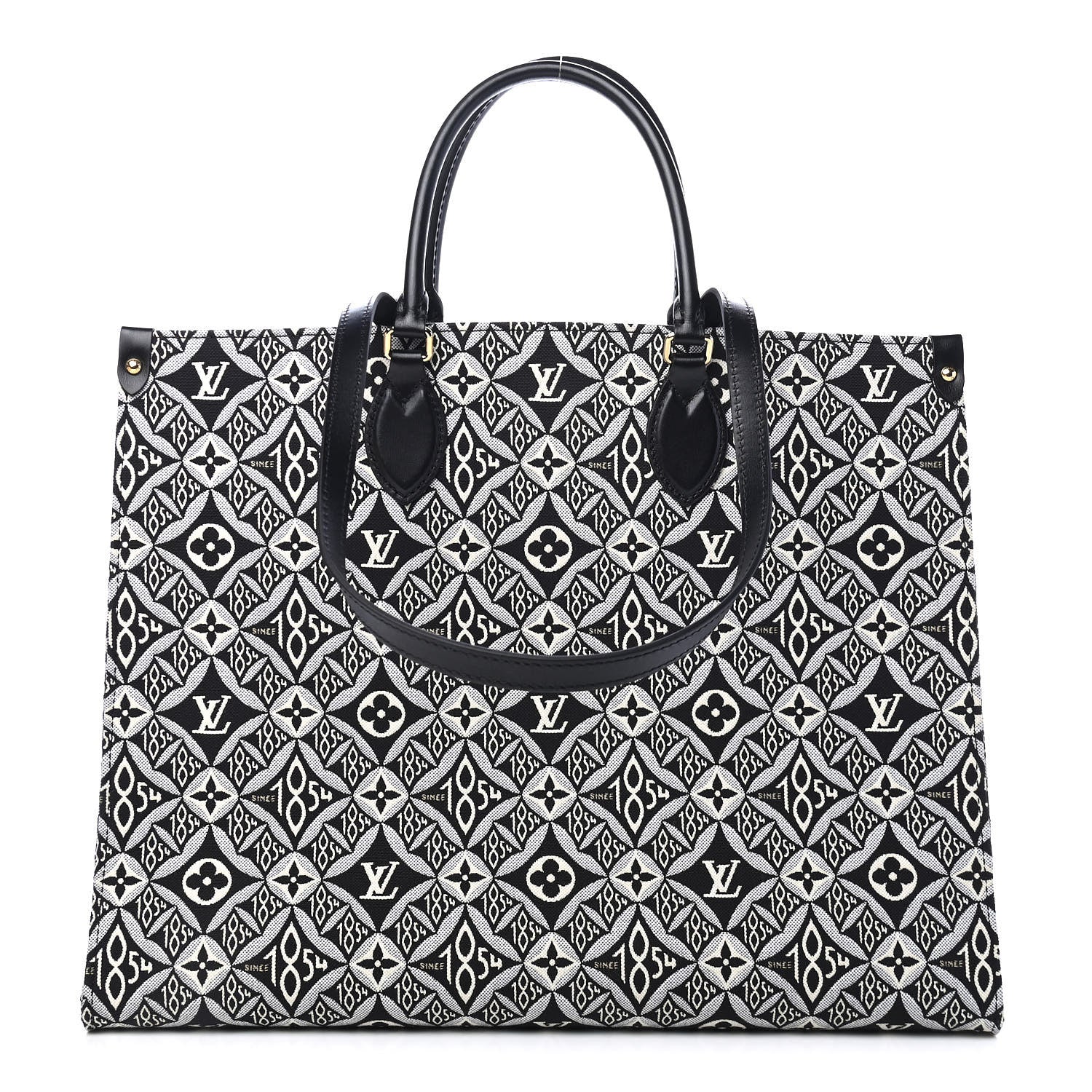Louis Vuitton Jacquard Since 1854 Onthego GM Grey 1 of 9