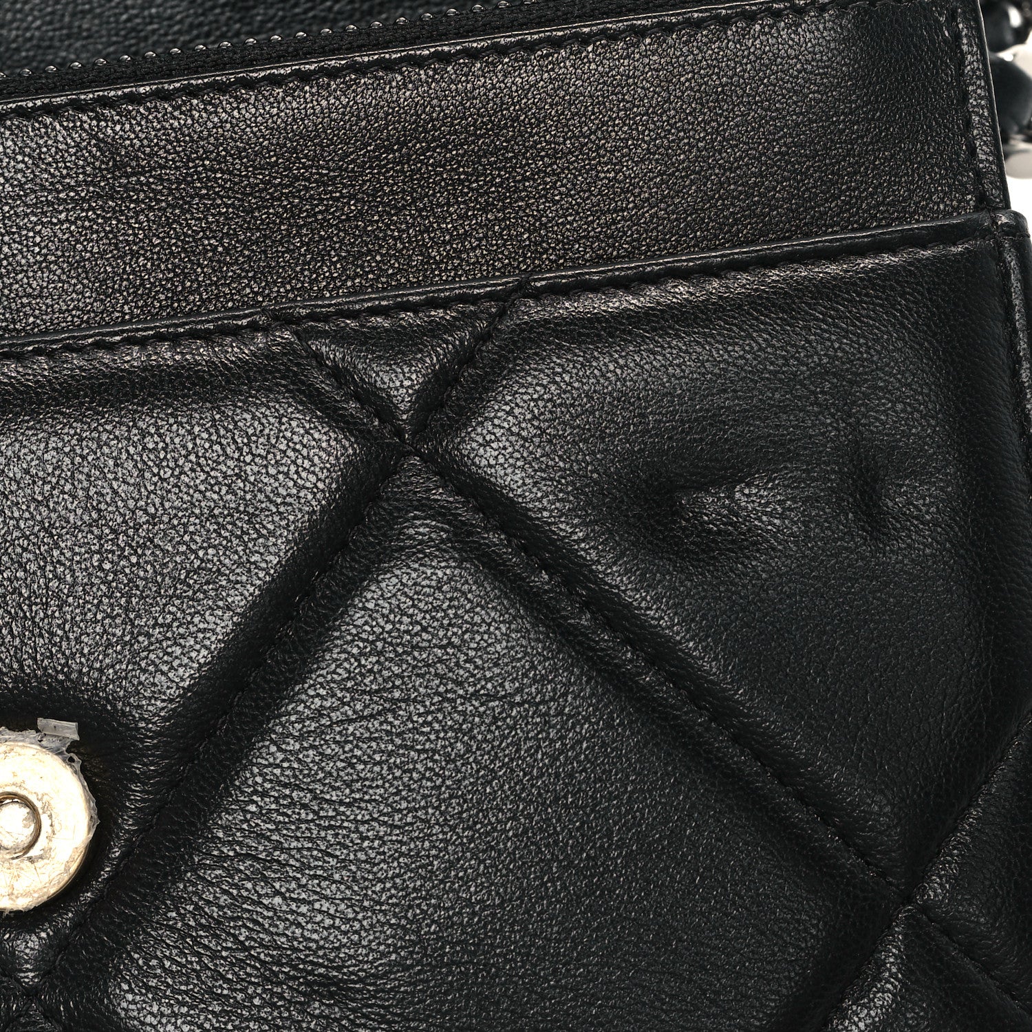 Chanel Lambskin Quilted Chanel 19 Wallet On Chain WOC Black 12 of 13