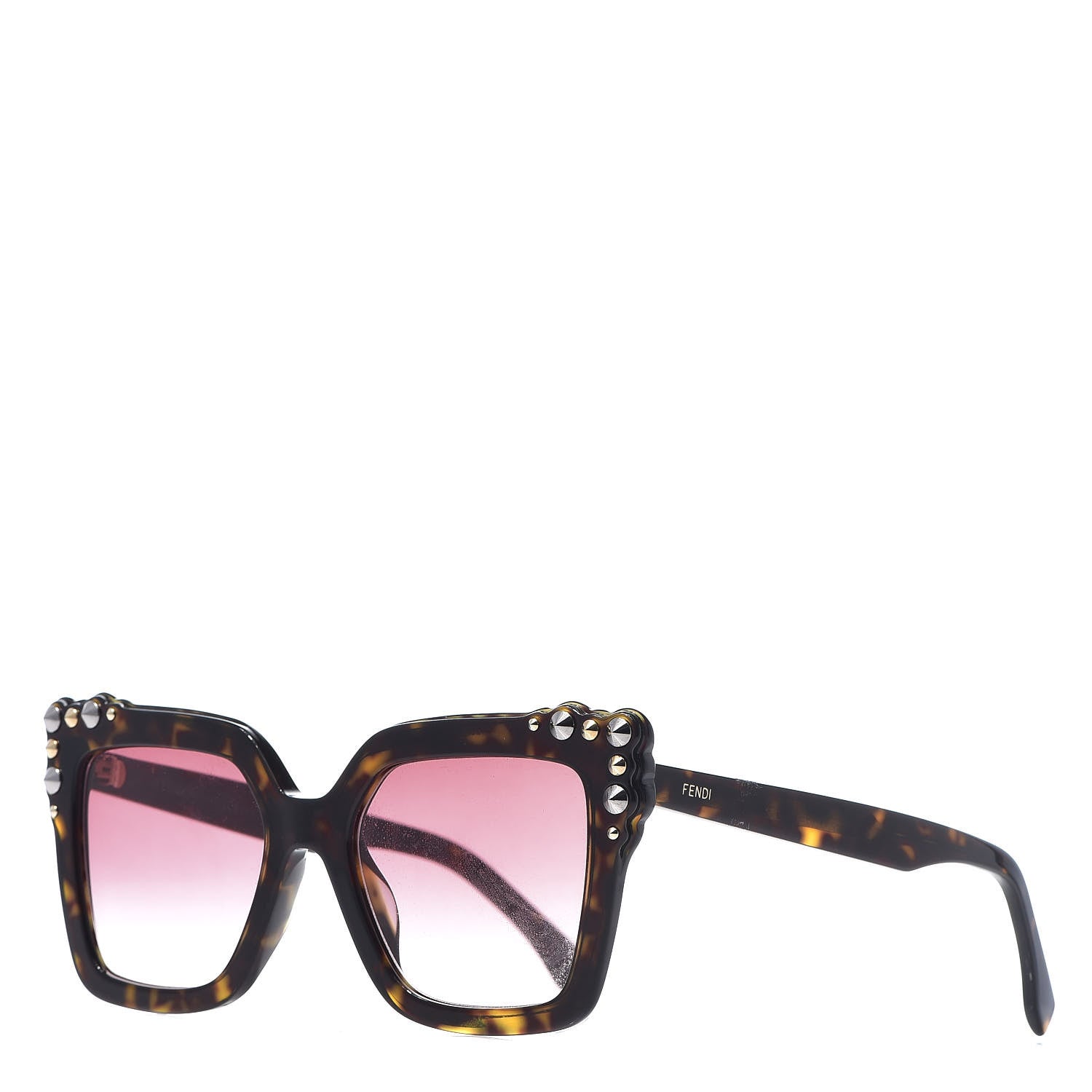 Fendi Studded Can Eye Sunglasses FF 0260/S Havana 1 of 8