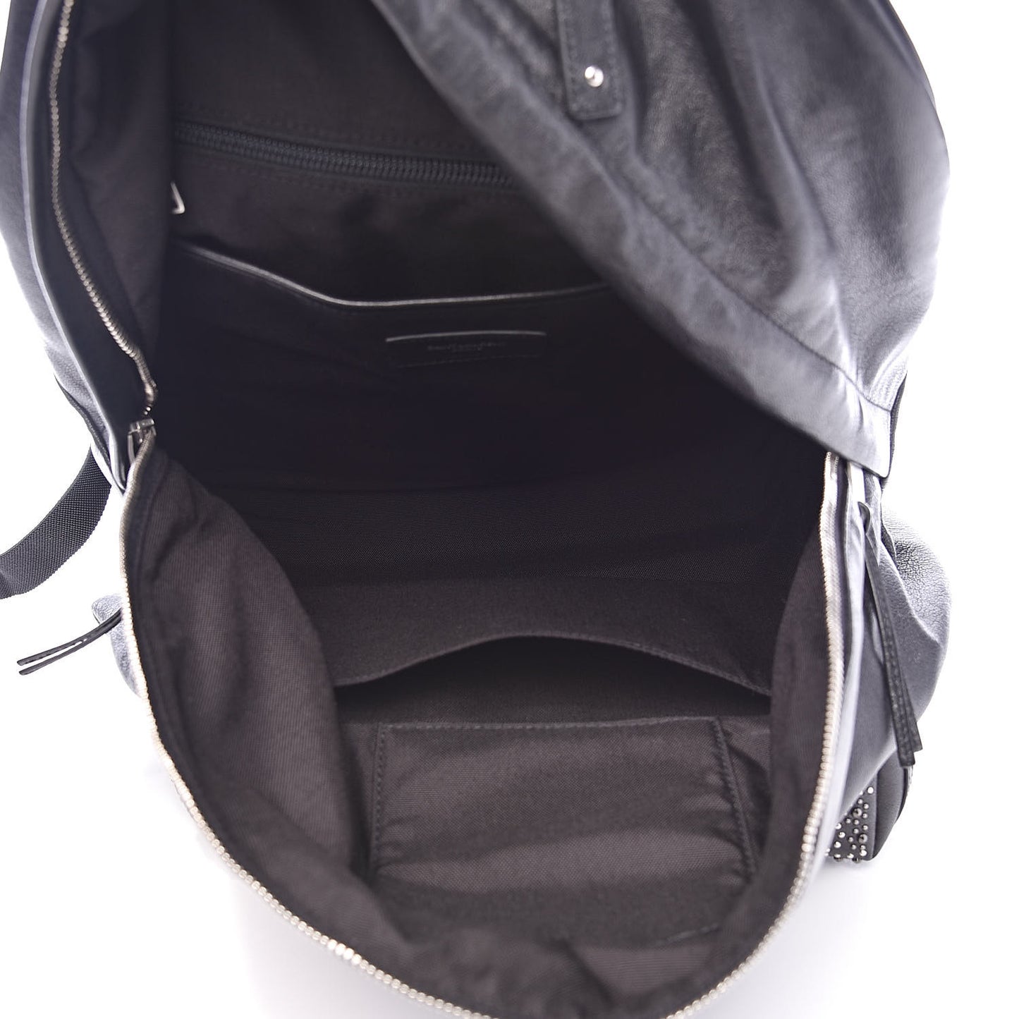 Calfskin Bandana Stud City Backpack Black