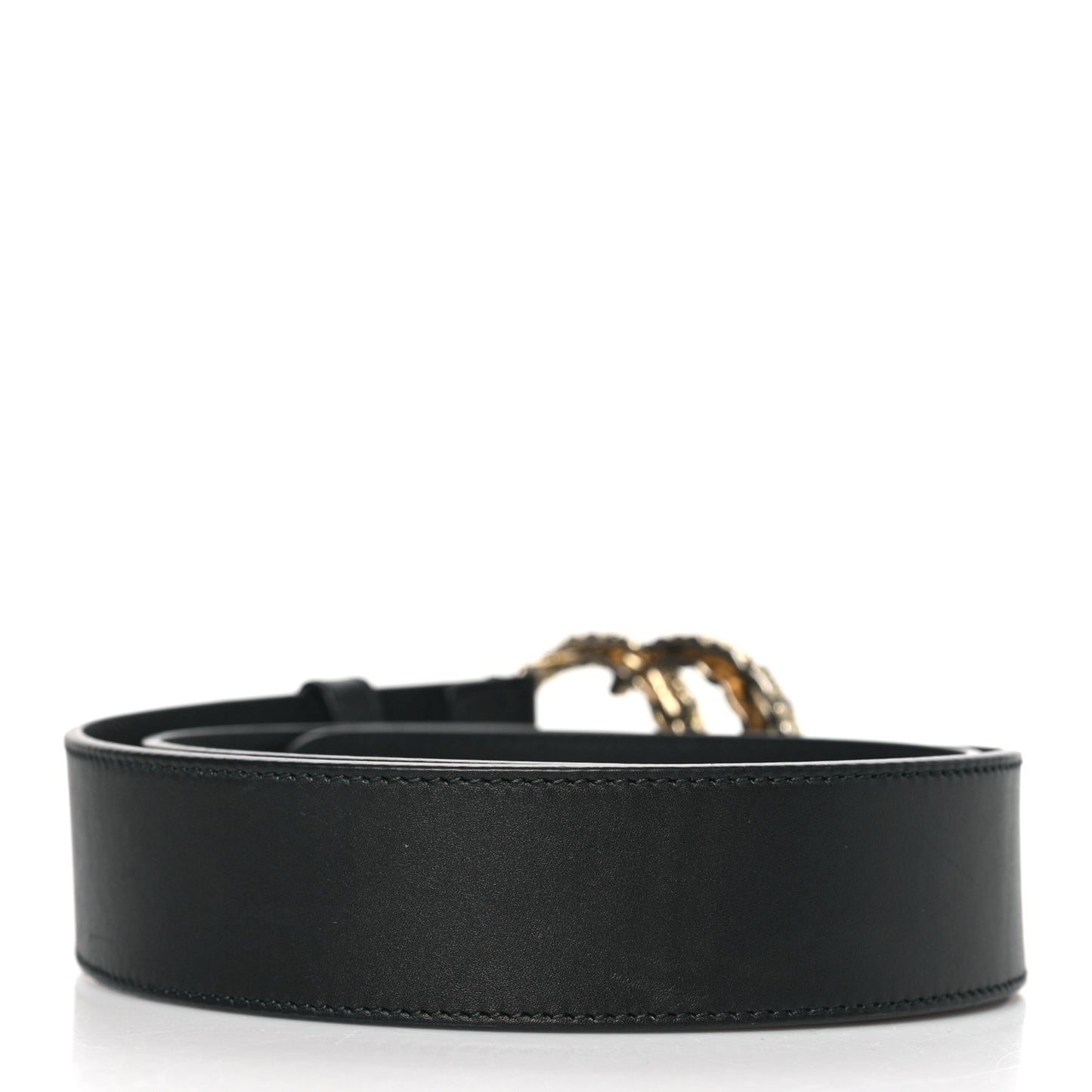 Moon Calfskin Scales Double G 40mm Belt 90 36 Black