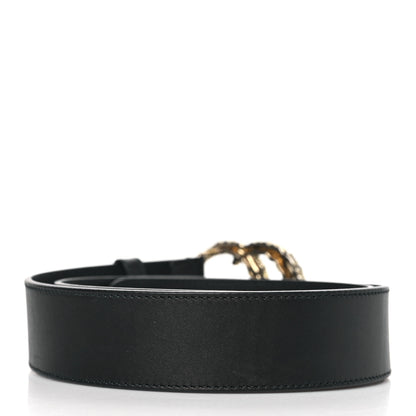 Gucci Moon Calfskin Scales Double G 40mm Belt 90 36 Black 3 of 6