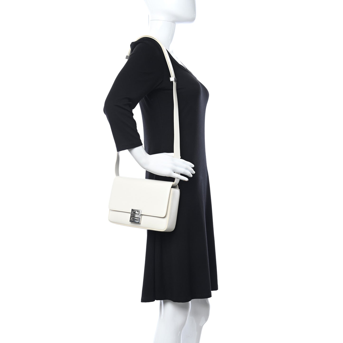 Box Calfskin Medium 4G Shoulder Bag Ivory