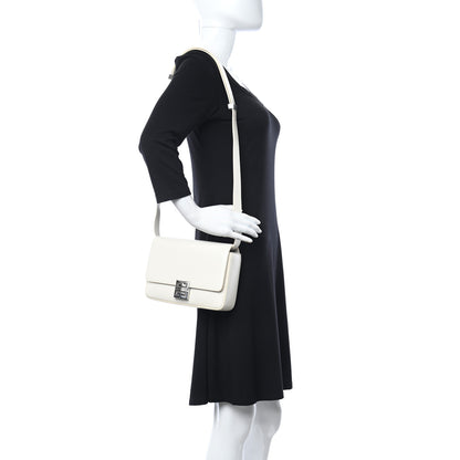 Givenchy Box Calfskin Medium 4G Shoulder Bag Ivory 2 of 9