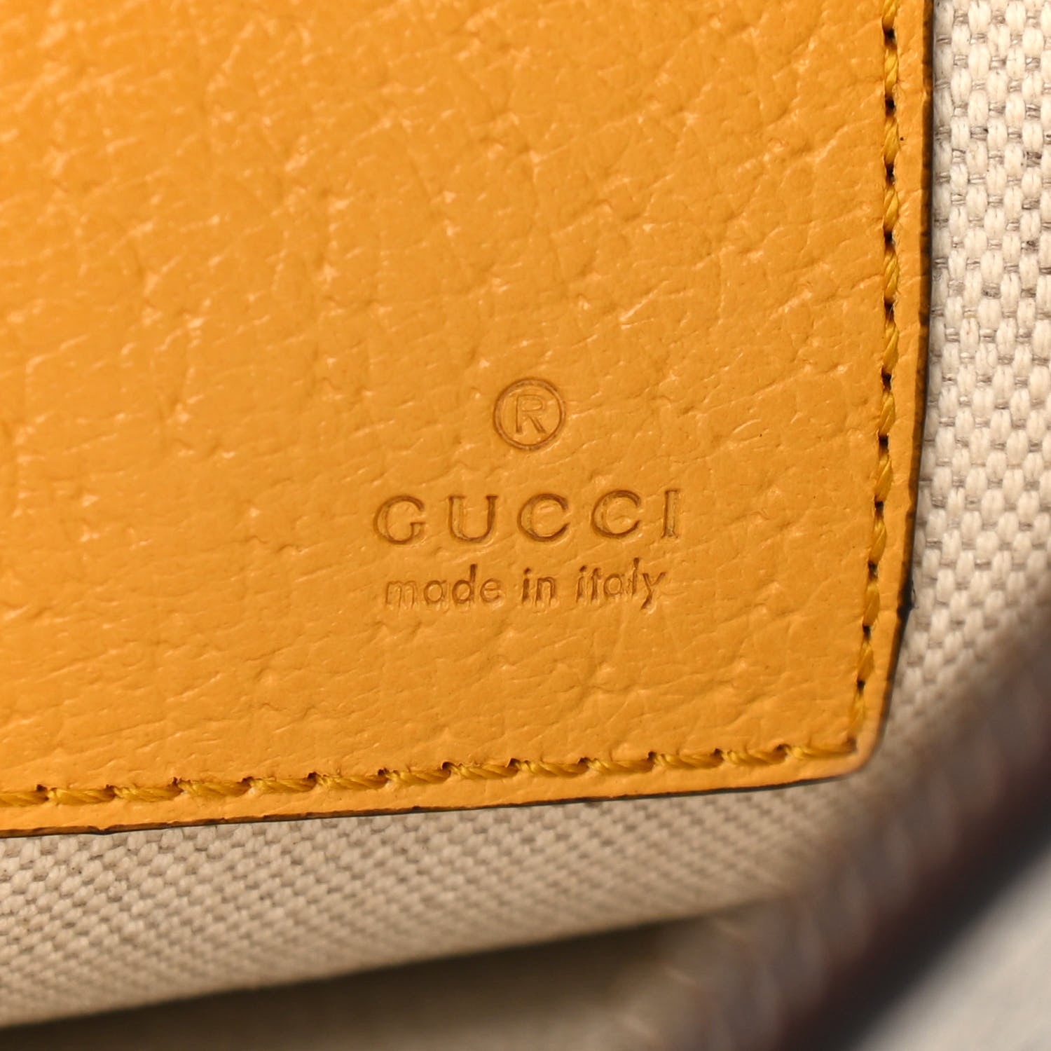 Gucci GG Supreme Monogram Neo Vintage Zip Wristlet Pouch Beige New Acero Crop 5 of 7