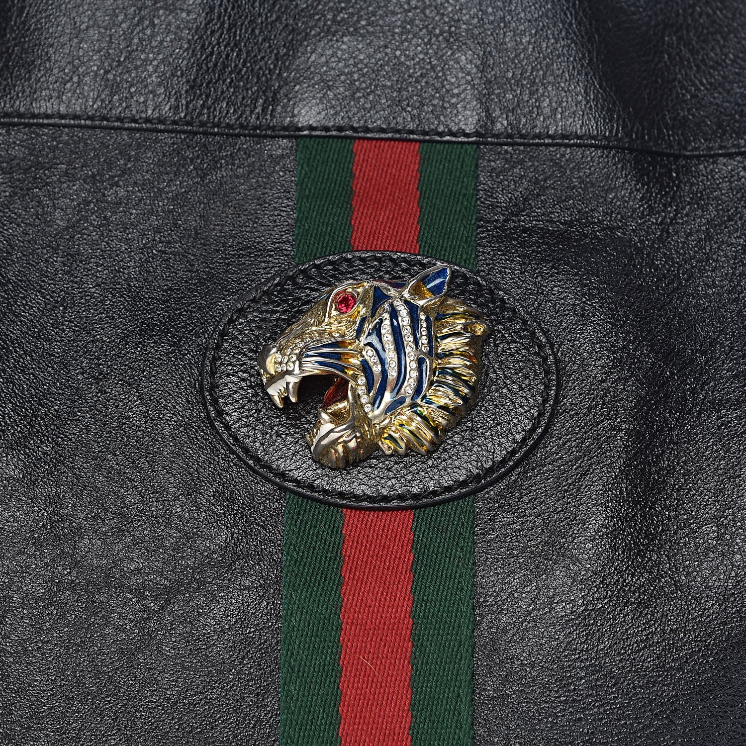 Gucci Calfskin Large Rajah Chain Tote Black 16 of 16