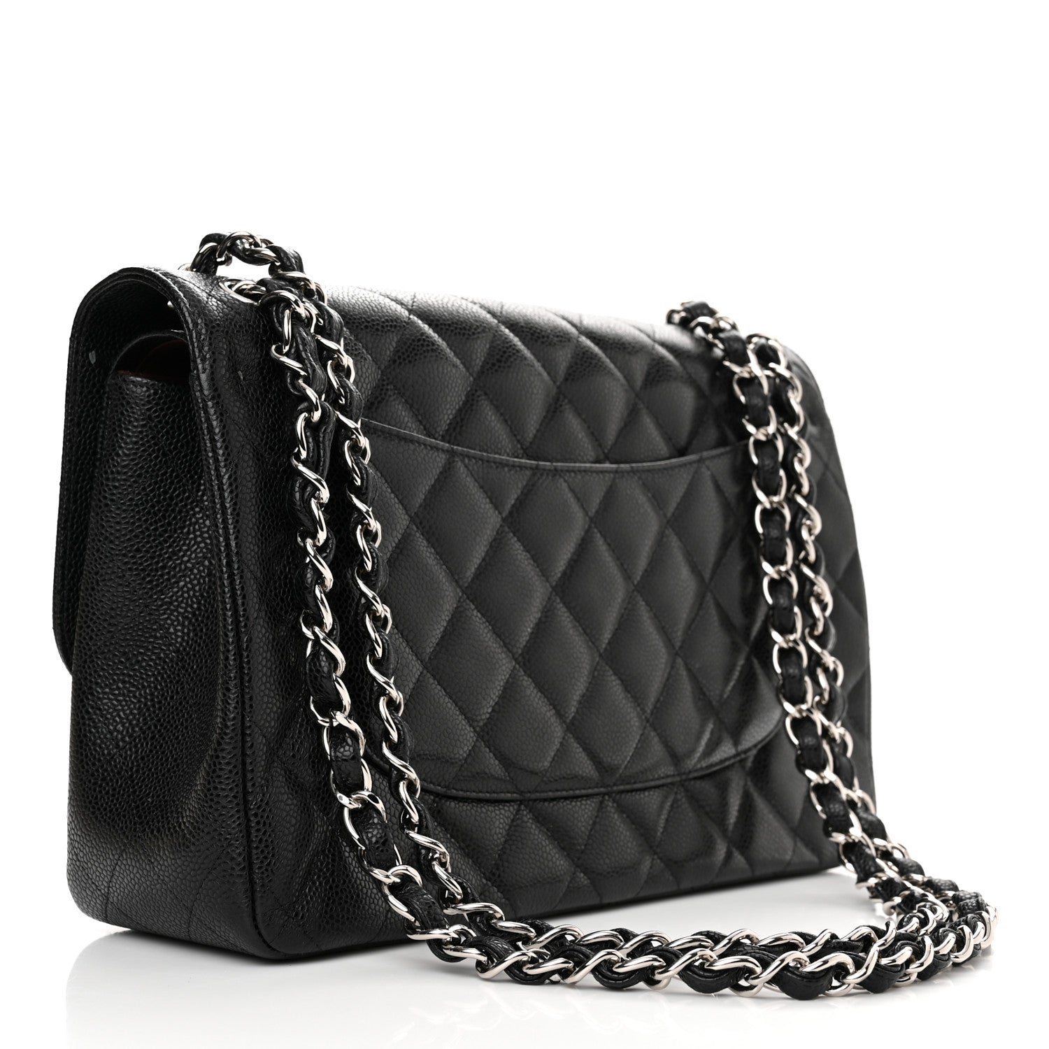 Chanel Caviar Quilted Jumbo Double Flap Black 3 of 11