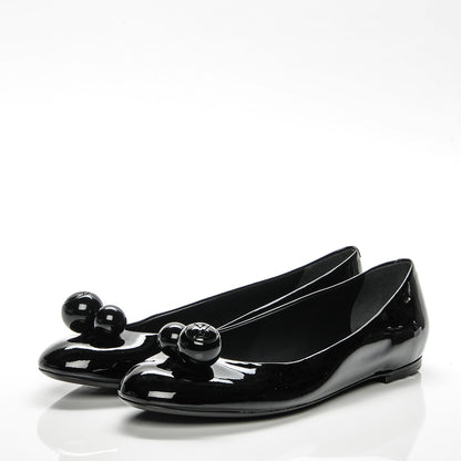 Louis Vuitton Patent Calfskin Betty Ballerina Flats 41 Black 3 of 8