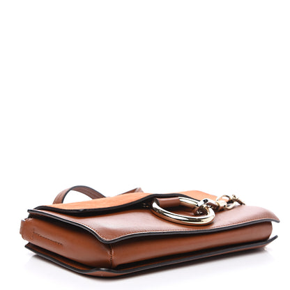 Chloe Suede Calfskin Small Faye Shoulder Bag Tobacco 3 of 13