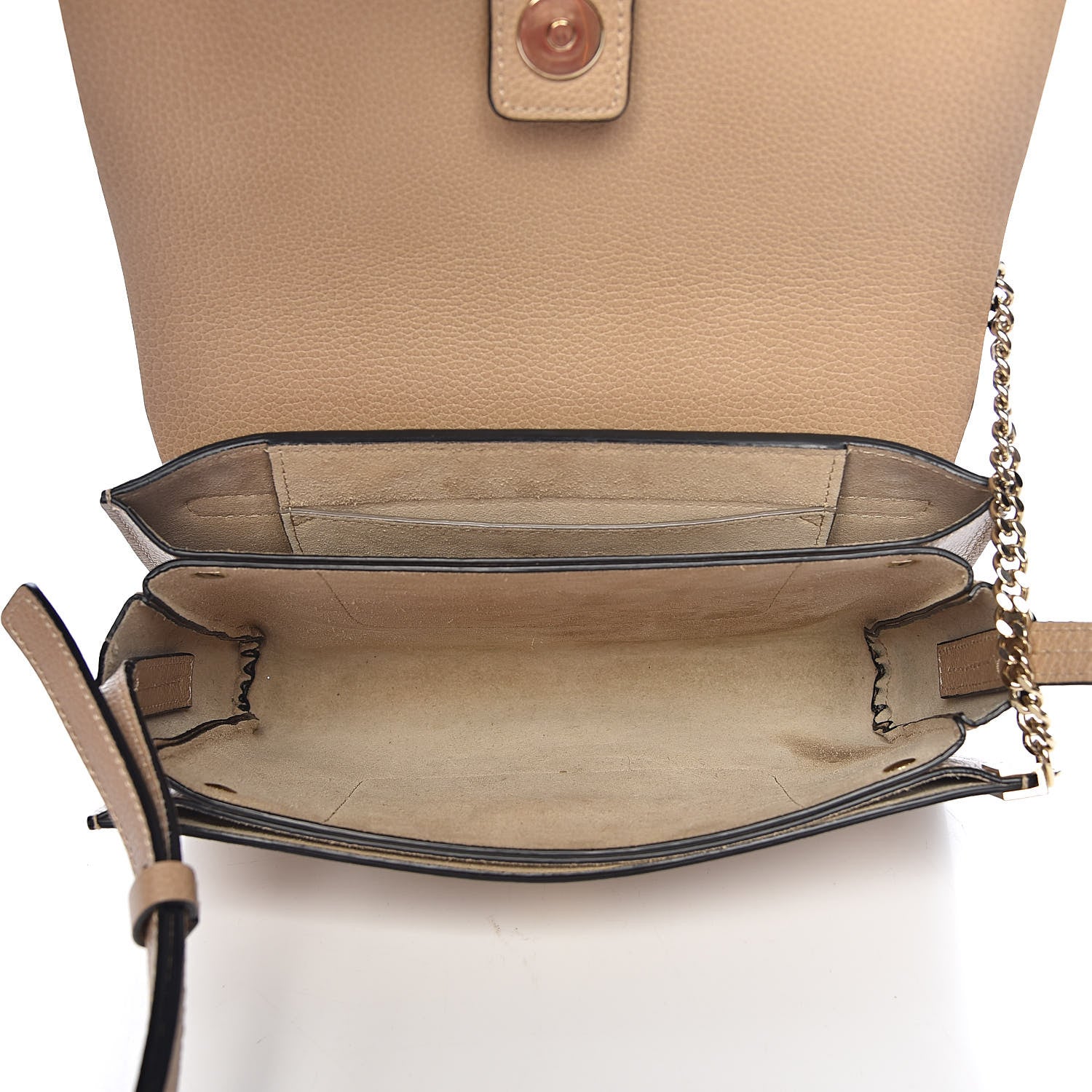 Chloe Goatskin Small Faye Shoulder Bag Tan 5 of 10
