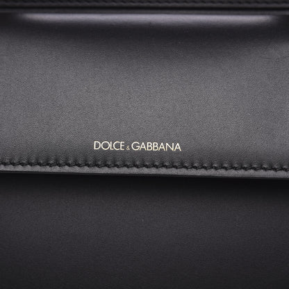 Dolce & Gabbana Vitello Morbido Large Sicily 58 Bag Black 5 of 8
