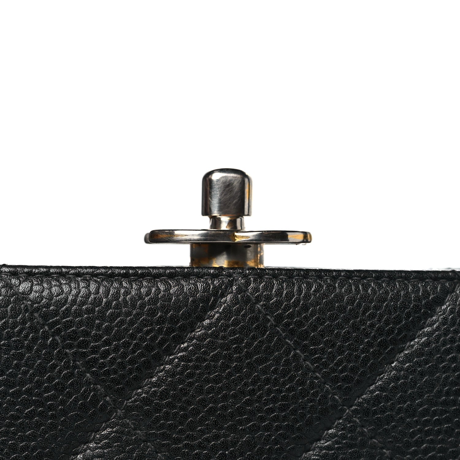 Chanel Caviar Quilted Frame Shoulder Bag Black 12 of 12