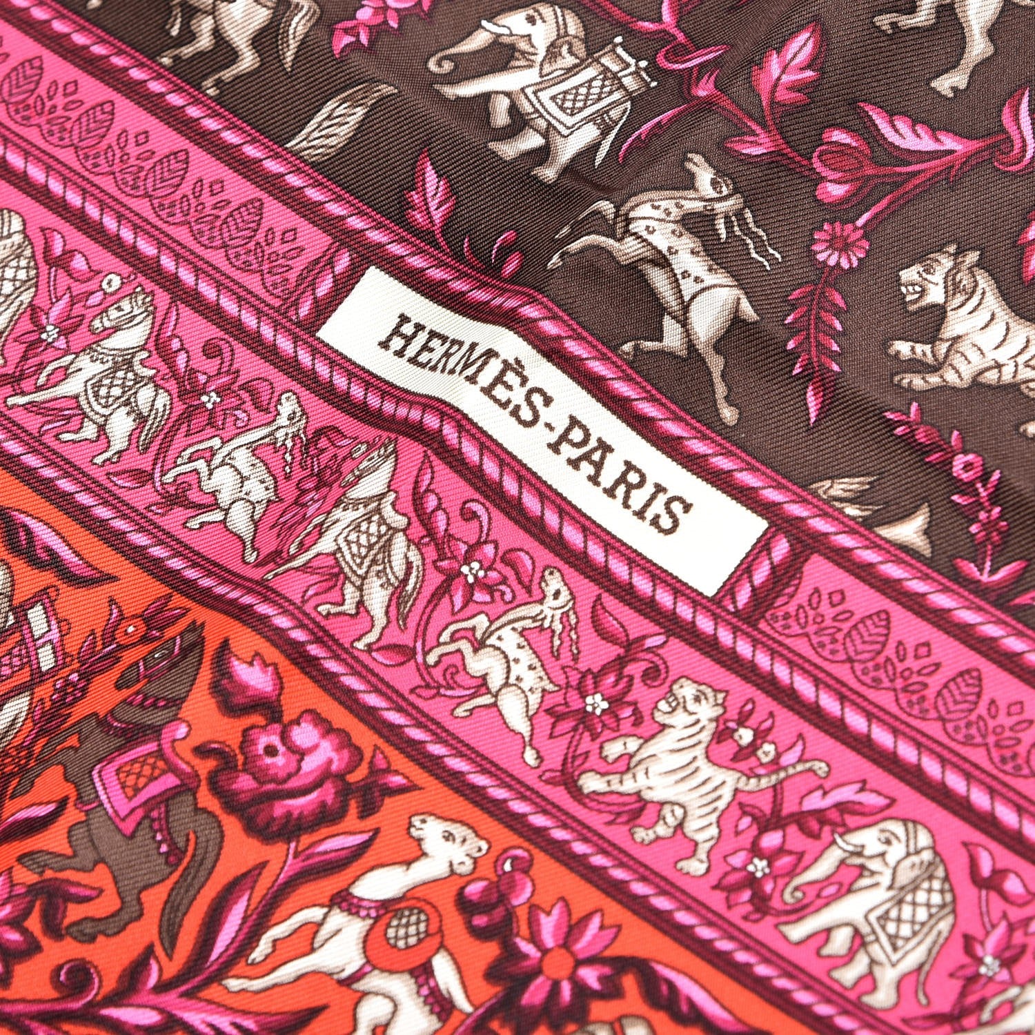 Hermes Silk Chasse En Inde Scarf 90 3 of 6