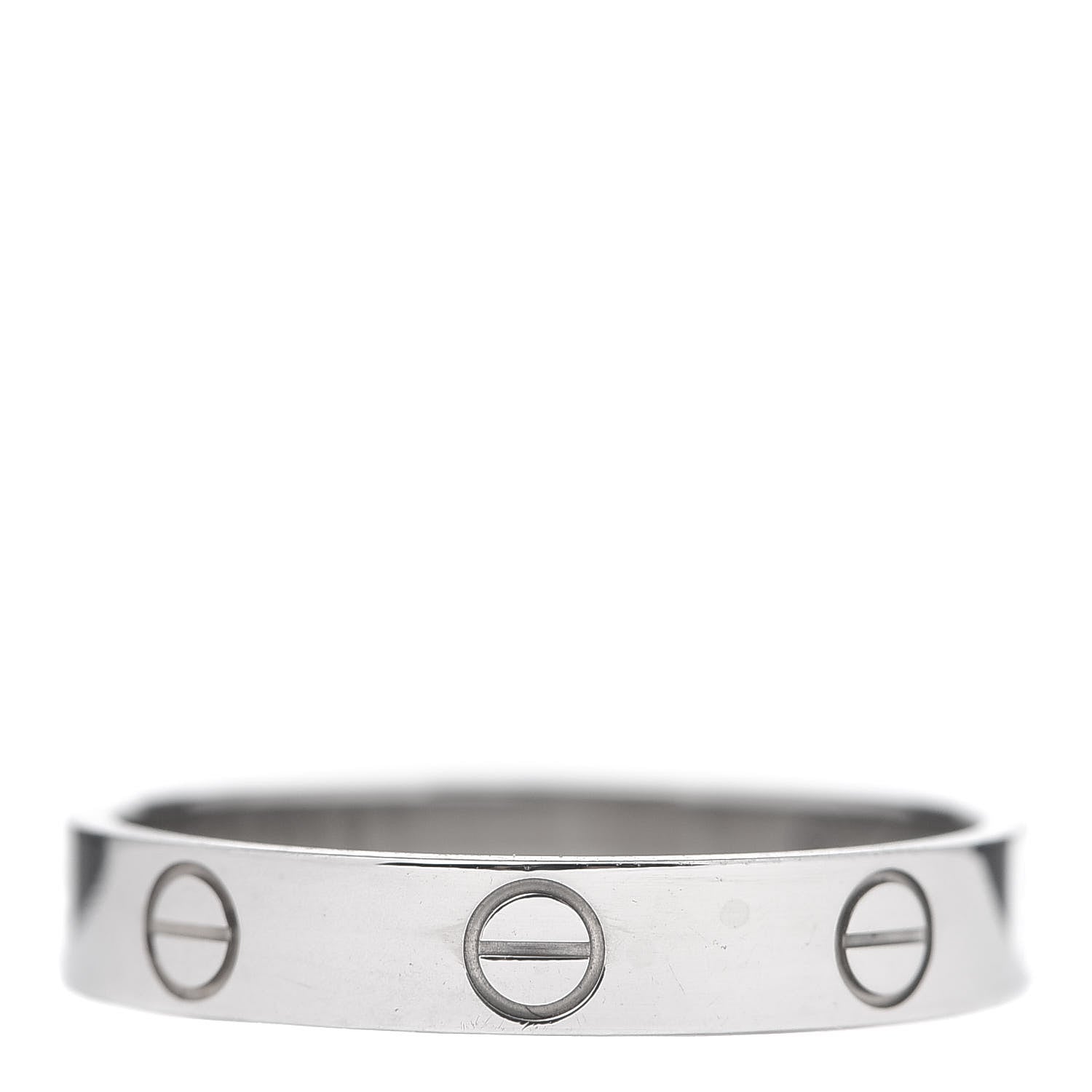 Cartier 18K White Gold LOVE Wedding Band Ring 57 8 3 of 4
