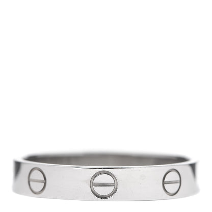 Cartier 18K White Gold LOVE Wedding Band Ring 57 8 3 of 4