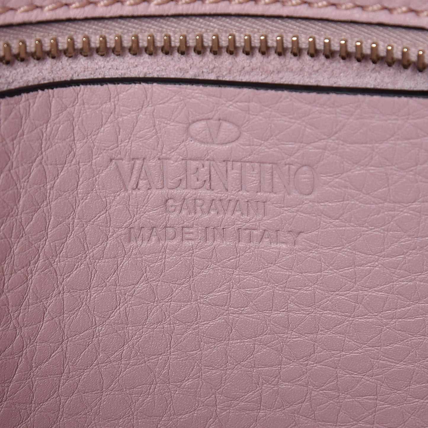 Calfskin Rockstud Camera Crossbody Bag Water Rose