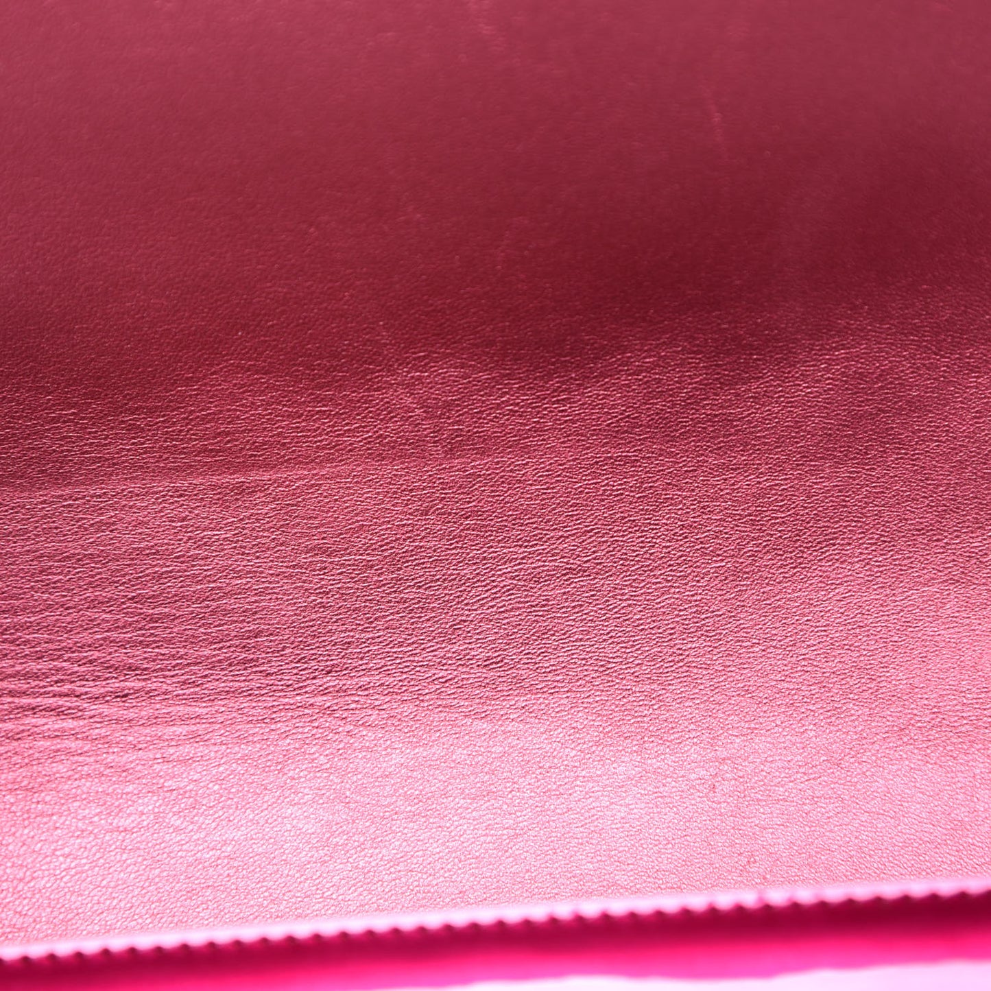 Metallic Patent Calfskin Quilted Medium Boy Flap Pink