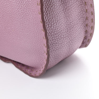 Fendi Metallic Calfskin Romano Selleria Hobo Light Purple 17 of 20