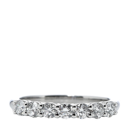 Tiffany Platinum Diamond .57ct 3mm Half Circle Embrace Band Ring 52 6 1 of 7