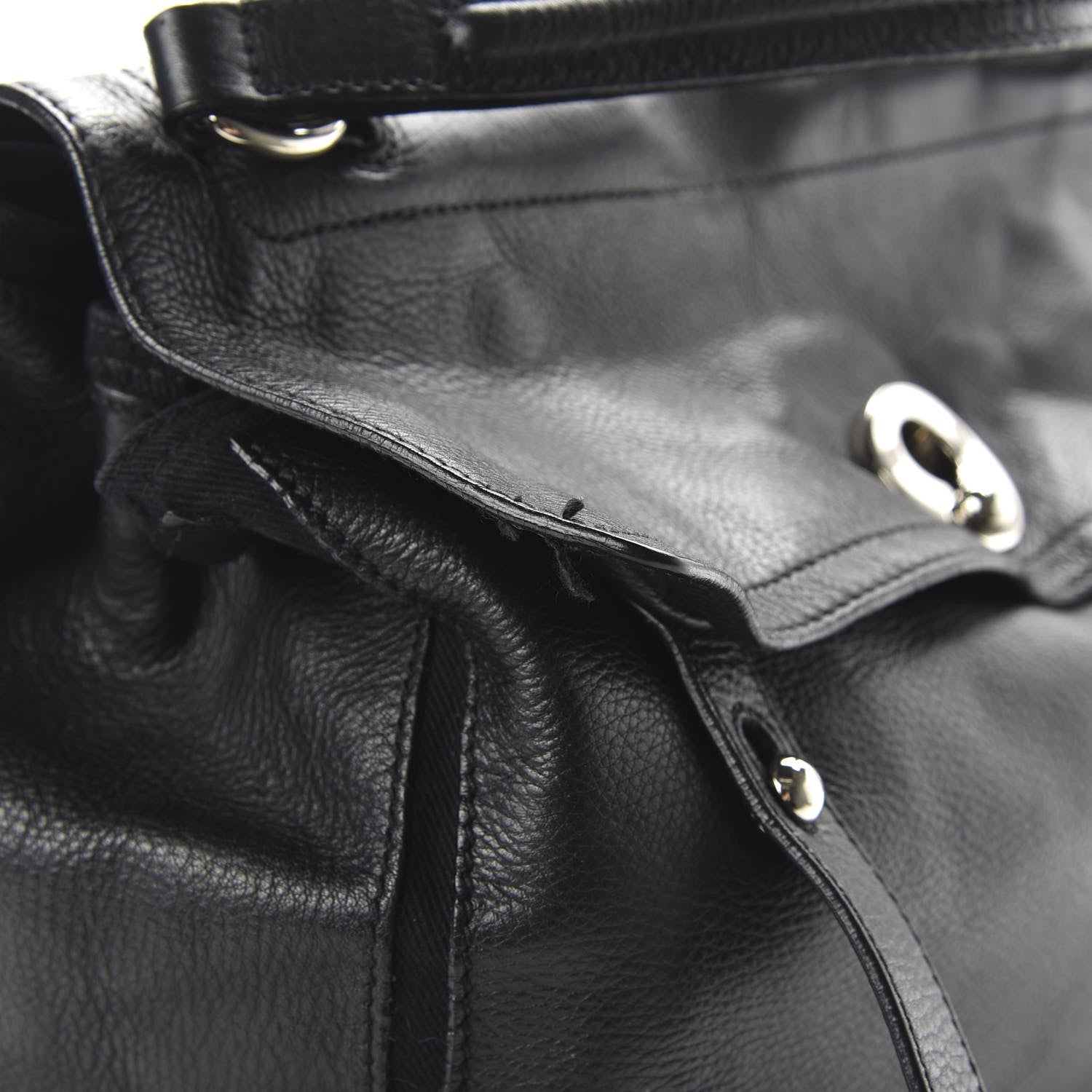 Saint Laurent Calfskin Canvas Large Muse Two Black 11 of 11