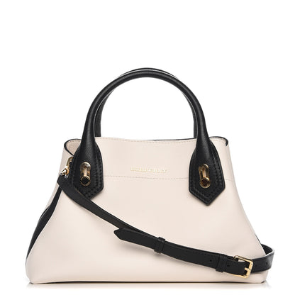 Burberry Grainy Calfskin Small Milton Satchel Natural Black 1 of 10