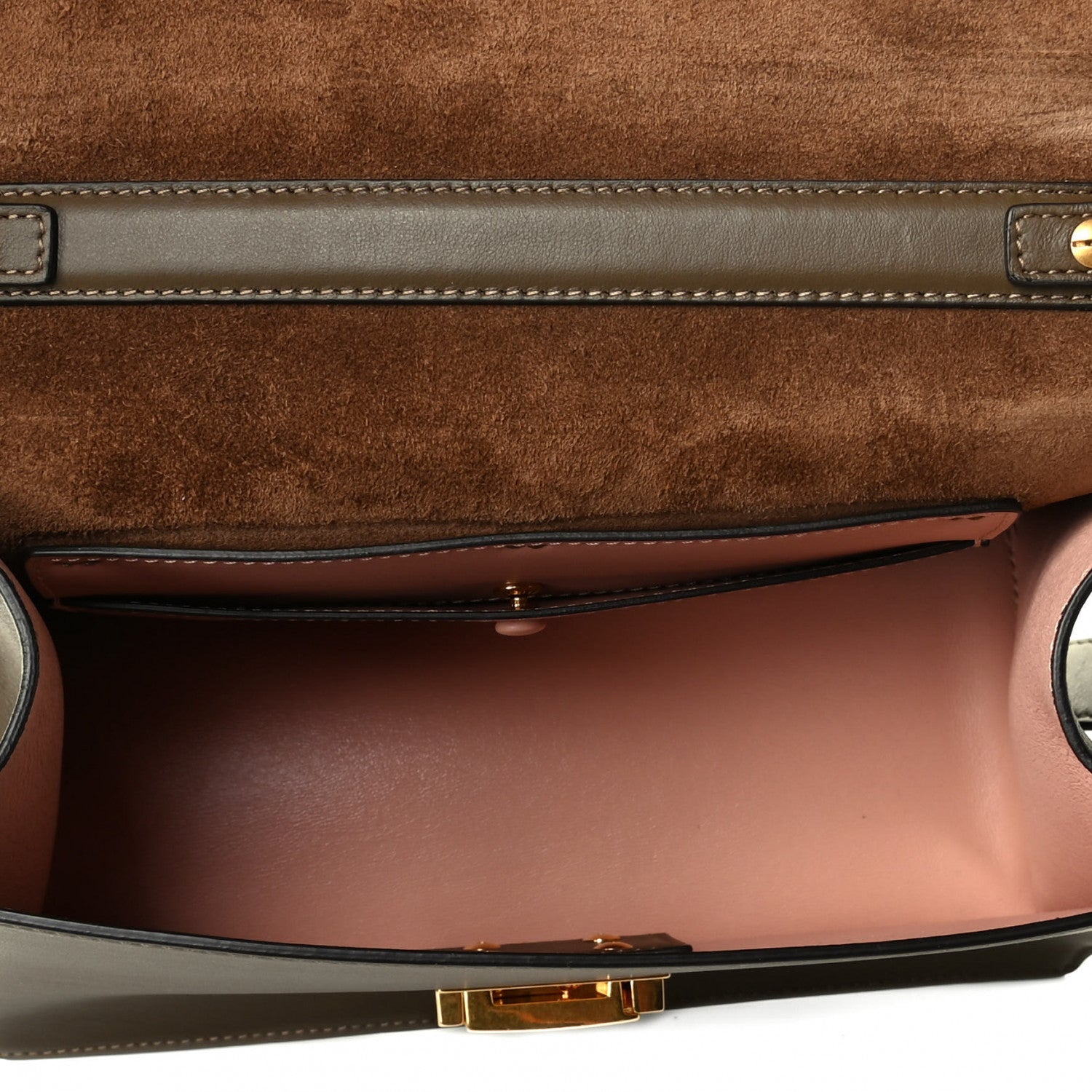 Fendi Vitello Grace Matte F is Fendi Kan U Shoulder Bag Wood 4 of 6
