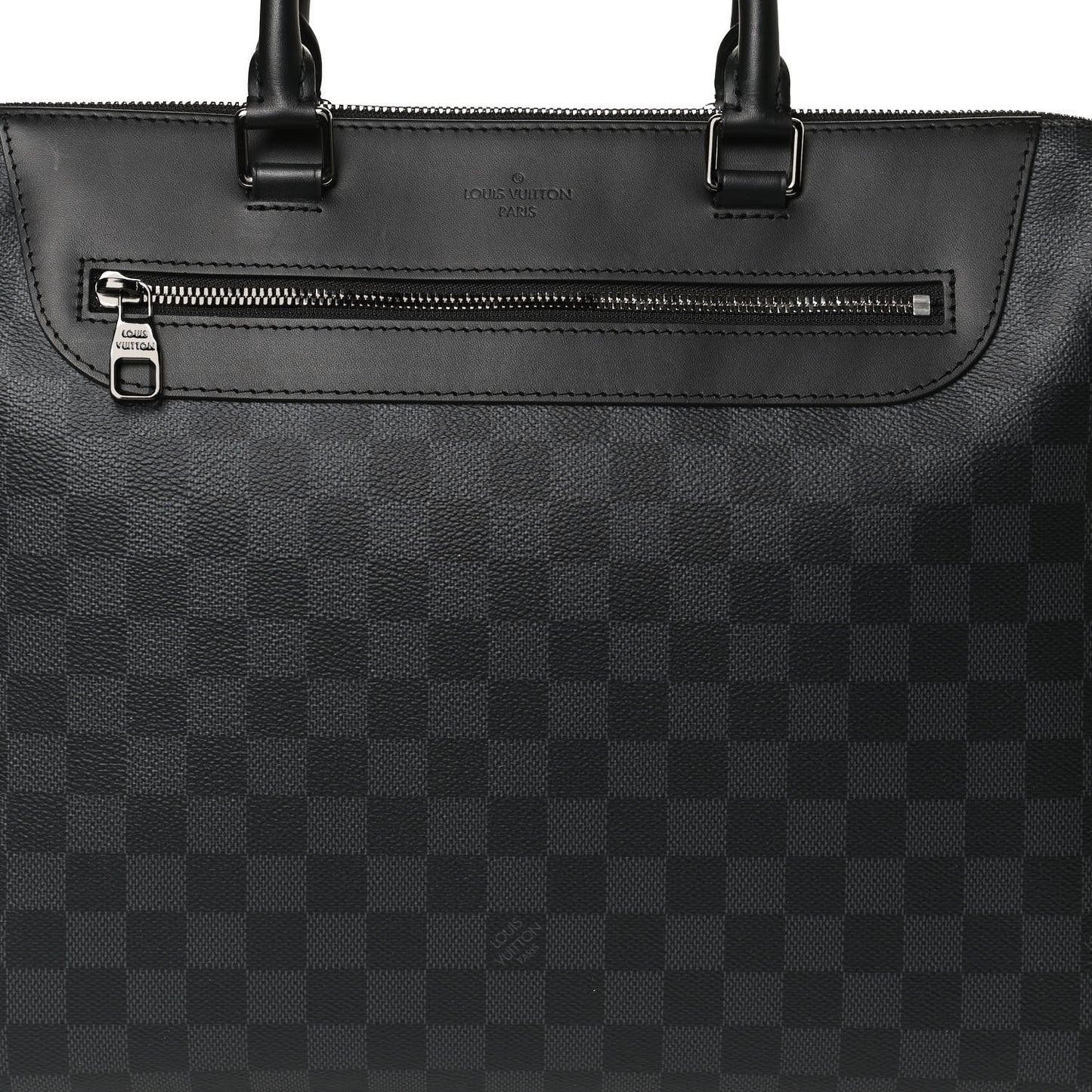 Damier Graphite Porte-Documents Jour
