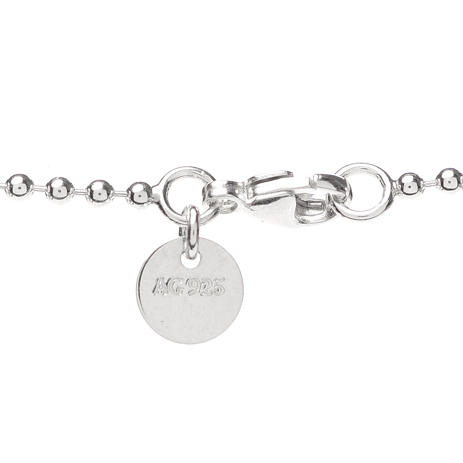 Tiffany Sterling Silver Round Tag Pendant Necklace 4 of 7