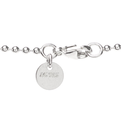 Tiffany Sterling Silver Round Tag Pendant Necklace 4 of 7