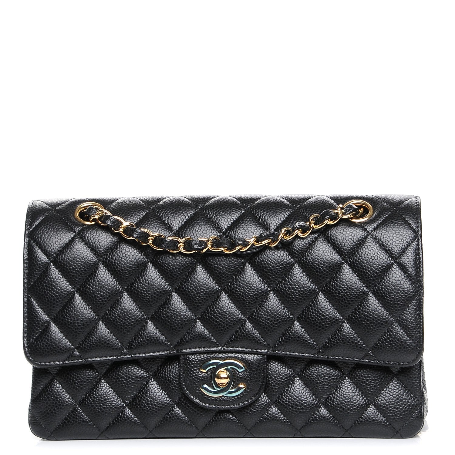 Chanel Caviar Quilted Medium Double Flap Black 1 of 8