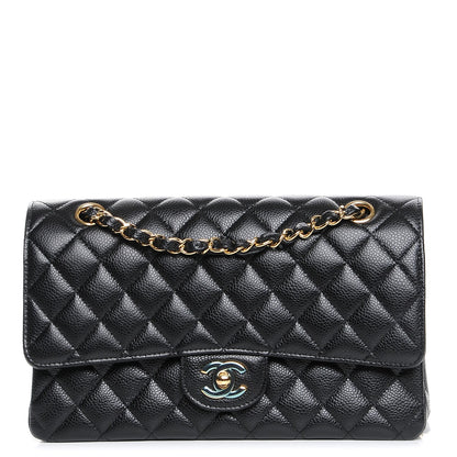Chanel Caviar Quilted Medium Double Flap Black 1 of 8