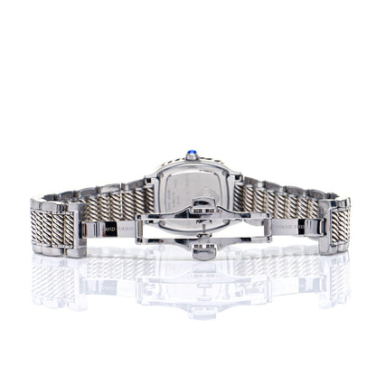 David Yurman Stainless Steel Diamond Bezel Mother of Pearl 25mm Thoroughbred Quartz Watch 5 of 6