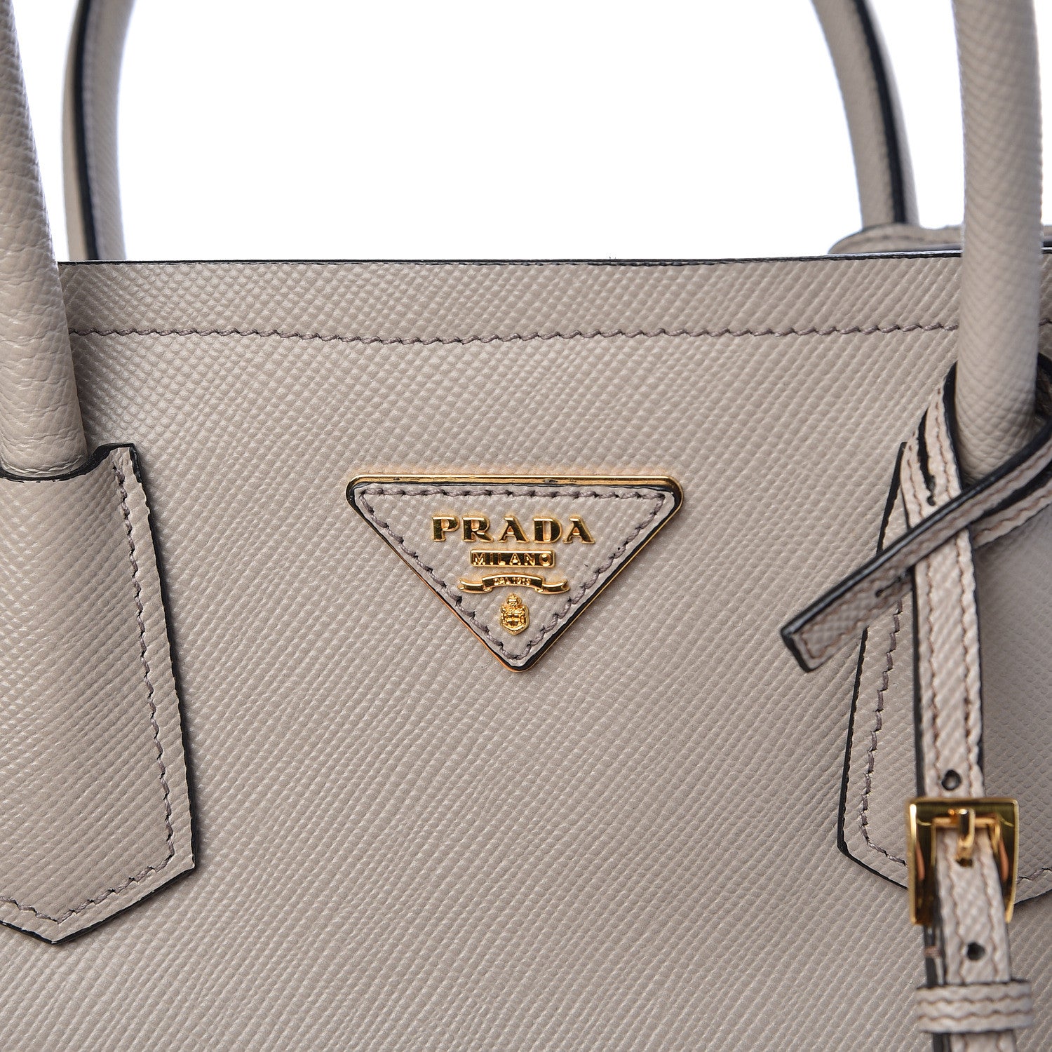 Prada Saffiano Cuir Medium Double Bag Pomice 8 of 14