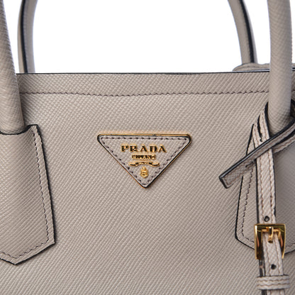 Prada Saffiano Cuir Medium Double Bag Pomice 8 of 14