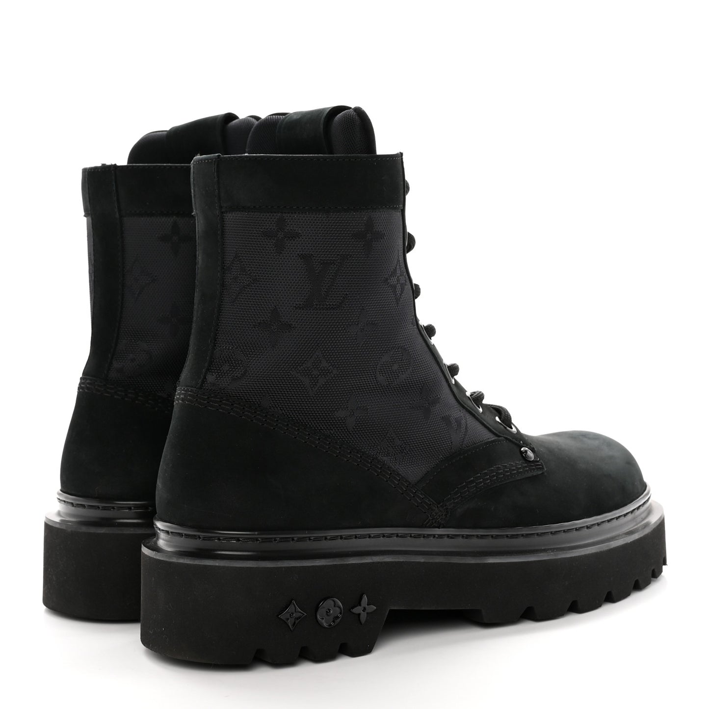 Suede Monogram Mens Flat Ranger Boots 9