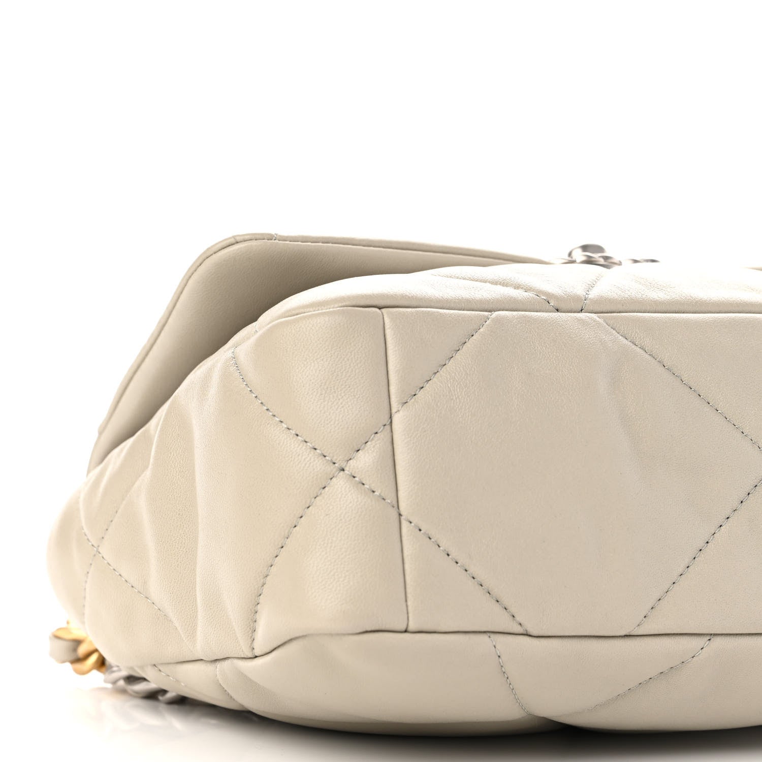 Chanel Lambskin Quilted Medium Chanel 19 Flap Grey 8 of 10