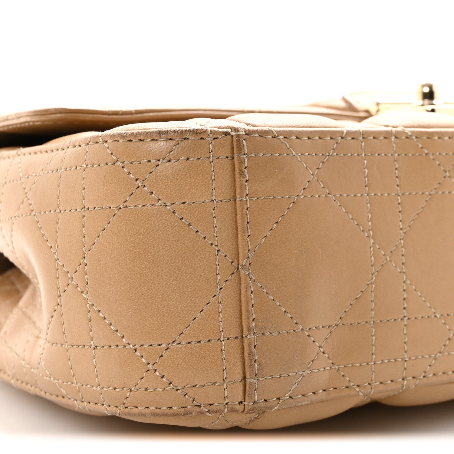 Christian Dior Lambskin Cannage Medium Miss Dior Flap Beige 8 of 9