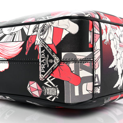 Prada X JAMES JEAN Vitello DNA Flat Messenger Bag Black 8 of 9